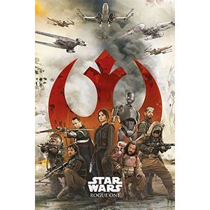 empireposter Star Wars-Rogue One-Rebels poster affiche grootte 61x91,5cm, papier, kleurrijk, 91,5 x 61 x 0,14 cm