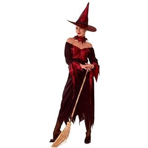 Red Witch costume disguise fancy dress girl woman (One size adult)