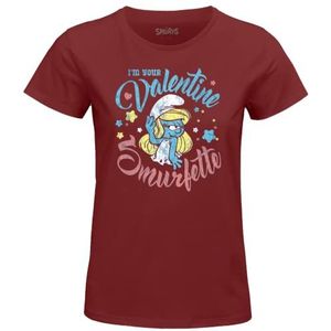 Les Schtroumpfs T-shirt dames, Bourgondië, XXL