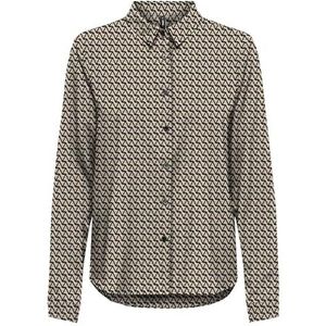 Onlnova Life Elite L/S Lynne Shirt AOP, Chipmunk/Aop: 588 Breaker Geo, M