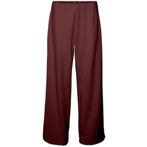 VERO MODA Vmberlin Zamira Mw Wide Pant Noos voor dames, Syrah, L / 32L