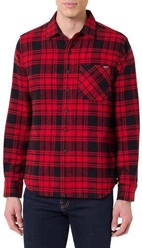 REPLAY - Overhemd - Zwart/Wit - Flanel - Geruit - Lange Mouw