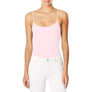 Hanes Dames Stretch Katoen Cami Met Ingebouwde Plank BH Shirt - roze - XL