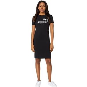 PUMA Essentials Slim Tee Jurk voor dames, Puma Black, L