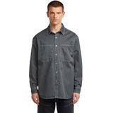 Relaxed 2-delig shirt ls, meerkleurig (India Ink/Folkstone Gray Double Dye Gd D27087-d947-h505), XS