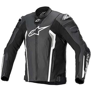 Alpinestars Rakete V2 leren jas Motorcyle zwart/wit 48