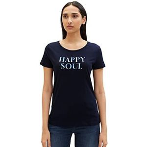 TOM TAILOR Dames 1037403 T-shirt, 10668-Sky Captain Blue, XXL, 10668 - Sky Captain Blue, XXL