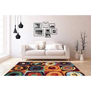 Kasteel Design tapijten Modern vlakpolig rond patroon tapijt Muti Rainbow