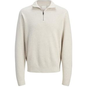 Jack & Jones - Jprblamilano Stitch Knit - Trui - Cloud Dancer/Melange