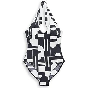 ESPRIT Bodywear Cube Beach damesbadpak, zwart 3, 38 D, Zwart (black 3), D