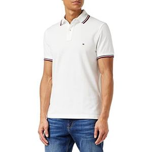 Tommy Hilfiger - Citroen Lime poloshirt - Heren T-shirts, Heren poloshirts, Heren Tops, Heren T-shirts, T-shirts voor mannen UK, Heren - Maat M, Wit (wit), XXL