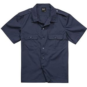 Brandit US shirt Ripstop 1/2 mouw, vele kleuren, maten S tot 5XL, navy, 3XL