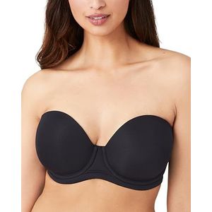 Wacoal Rode loper strapless converteerbare beha voor dames, Zwart, 70E