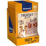 VITAKRAFT - Treaties Bits – hondensnoepjes – leverpaté – hondenvoer – rijk aan vlees en slachtafval – versheidszak – 120 g verpakking van 6 stuks