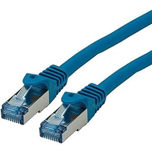 ROLINE S/FTP LAN-kabel Cat 6A Component Level LSOH | Ethernet netwerkkabel met RJ45-stekker | Blauw 7,5 m