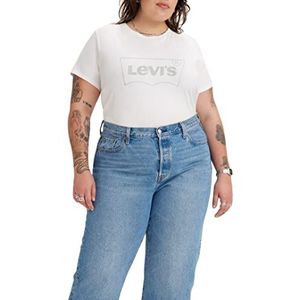 Levi's Plus Size Perfect Tee T-shirt Vrouwen, Batwing Shine Bw Bright White, 2XL