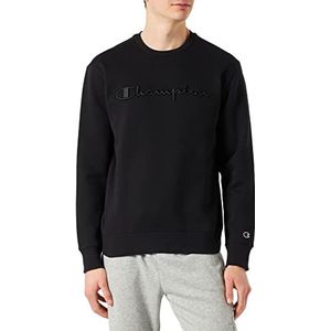 Champion Rochester 1919 Logo fleece Crewneck sweatshirt, zwart, S voor heren, zwart., S