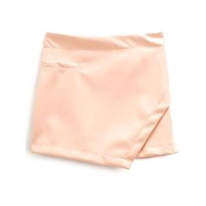 Koton Girls's Mini Faux Leather Envelop Asymmetric Cut Rok, roze (274), 11-12 Jaar
