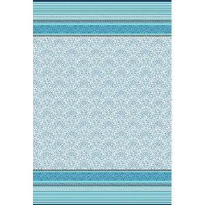Bassetti foulard, katoen, blauw, 180x270