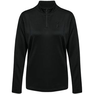 hml - ACTIVE PL HALF ZIP - Pullover - Zwart - 100% Gerecycled Polyester