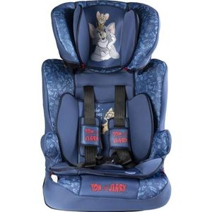 Tom and Jerry Autostoel, groep 1-2-3 (van 9 tot 36 kg) voor kinderen, blauw
