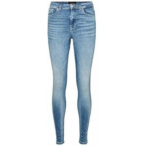 VERO MODA VMSOPHIA Skinny Fit Jeans voor dames, hoge taille, blauw (light blue denim), M