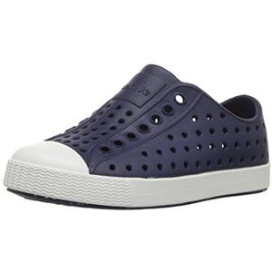 Native Schoenen, Jefferson, Kids Schoen, Duif Grijs/Shell Wit, 3 M US Little Kid, Regatta Blauw Shell Wit, 6.5 UK Child