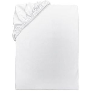 TOM TAILOR Jersey hoeslaken ca. 180-200x200 cm 100% katoen/jersey effen wit (Crisp White)