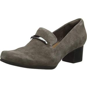 Clarks Un Damson Lane Pumps voor dames, Grijs taupe suède taupe suède., 37.5 EU