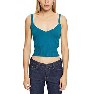 edc by ESPRIT Dames 092CC1I328 pullover, 455/TEAL Blue, L
