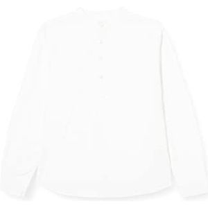 Gocco Wit Oxford-overhemd voor jongens.