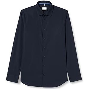 Seidensticker Men's X-Slim Fit Shirt met lange mouwen, blauw, 38, blauw, 38