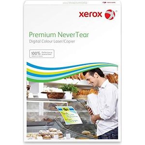 Xerox 003R98056 waterdicht papier Premium NeverTear DIN A4 95 µm, ongeveer 125 gr./m², doos met 100 vellen, wit