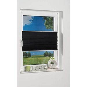 K-home Palma Klemmfix-plissé 95 x 210 cm (b x l) antraciet lichtbescherming +++ moderne Crushed look +++