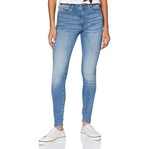 Tommy Jeans Sylvia Hr Super Skinny Vctl Straight Jeans voor dames, blauw (Victoria Lt Bl Str 1aj), 26W x 30L