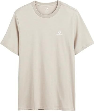 Converse - GO-TO EMBROIDERED STAR CHEVRON TEE - T-shirt - Beach Stone - Uniseks