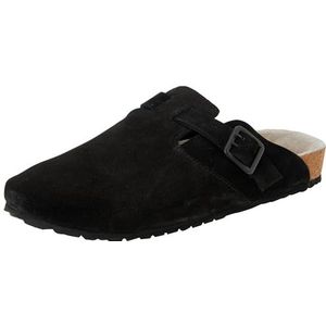 Jack & Jones JFWLOUIS Suede Mule Clogs voor heren, antraciet, 40 EU, antraciet, 40 EU