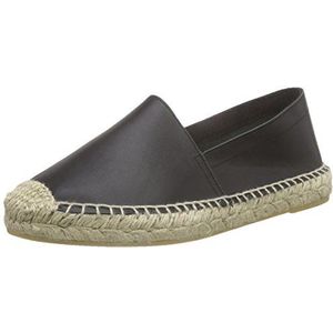 VERO MODA Dames Vmlani Leather Espadrilles, zwart, 36 EU