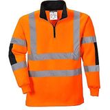 Portwest Xenon Rugby Shirt Size: S, Colour: Oranje, B308ORRS