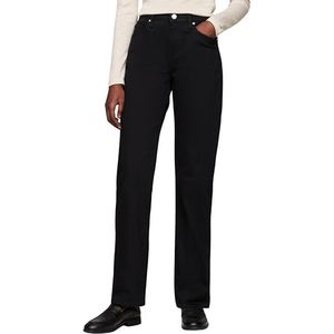 Tommy Hilfiger Dames Classic Straight RW Stay Black WW0WW44116 Straight, Stay Black, 24W/28L, Denim (Stay Black), 24W / 28L