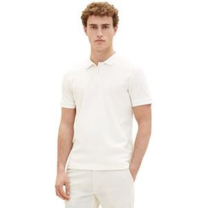 TOM TAILOR 1036349 Poloshirt voor heren, 10332-Off White, M, 10332 - Off White, M