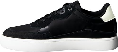 Calvin Klein - Zwarte Leren Heren Sneaker - 41 EU - Fitness-schoenen