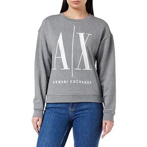 Armani Exchange Icon Project Sweatshirt voor dames, grijs, M
