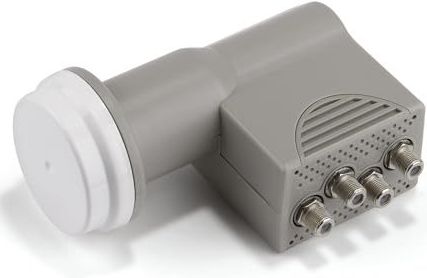 TELE System QUAD LNB, converter met 4 onafhankelijke uitgangen, LTE Stop - Low Noise Block-converter TS401F. Weerbescherming voor stabiele en betrouwbare ontvangst