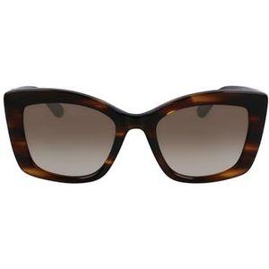 Karl Lagerfeld Unisex KL6139S zonnebril, 212 gestreept bruin, 53, 212 Gestreept Bruin, 53