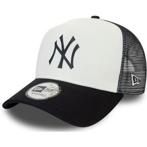 New Era New York Yankees New Era A Frame Adjustable Trucker Cap Team Colour Block White/Blue - One-Size