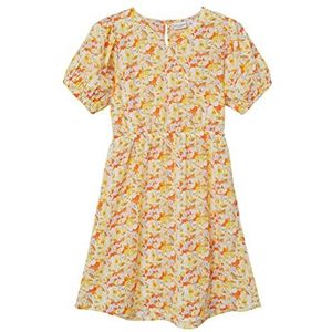 NAME IT Nkfvinaya Ss Dress Jurk voor meisjes, Créme de Pêche, 134 cm