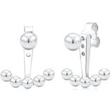 Elli Oorbellen Ear Jacket Bal Geo Trend Verguld 925 Zilver