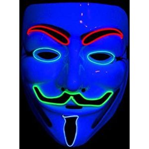 Lichtmasker Anonymous El Wire