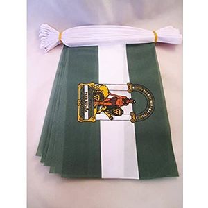 AZ FLAG - Andalusia Bunting Flag - 20 Ft Garland with 20 Small Spanish region of Andalucía Flags 8'' x 6'' - 100% Polyester String Pennant - 6 meters